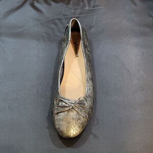 WHITEM BOWNOT ROUND TOE SLIP-ON WOMEN"S BALLET FLAT